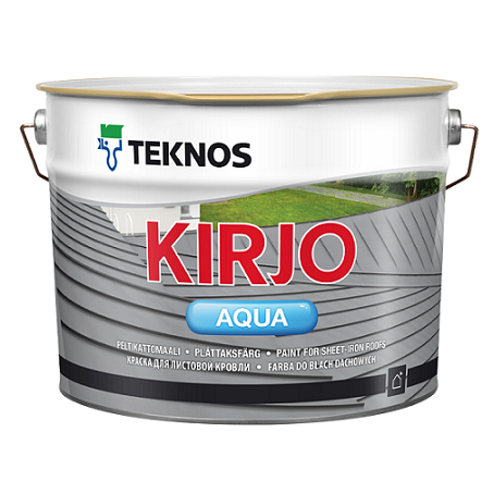 Kirjo Aqua Peltikattomaali 2,7L T2515 musta