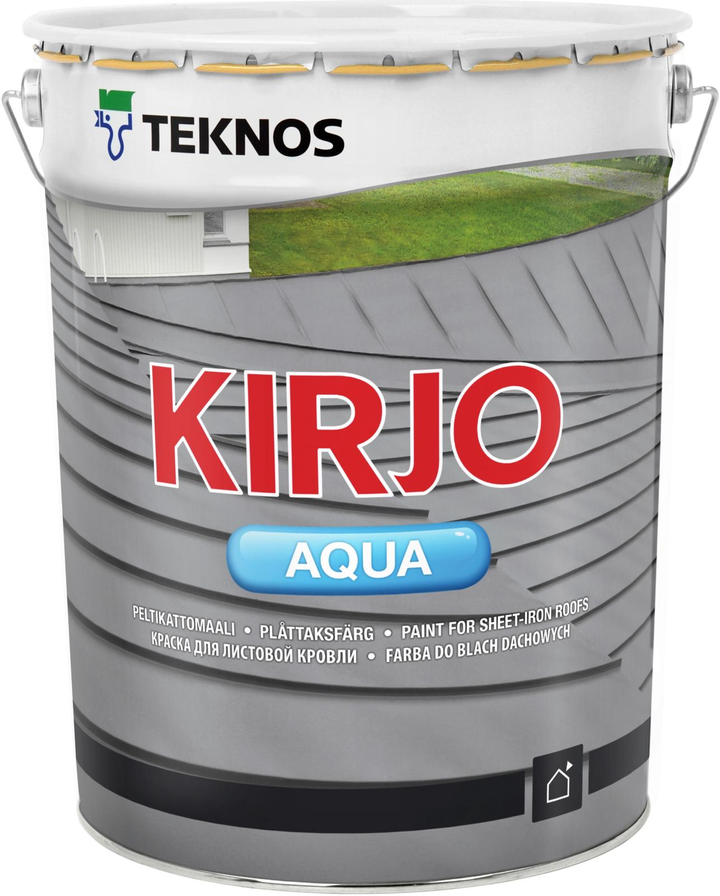 Kirjo Aqua Peltikattomaali 20L T2515 musta