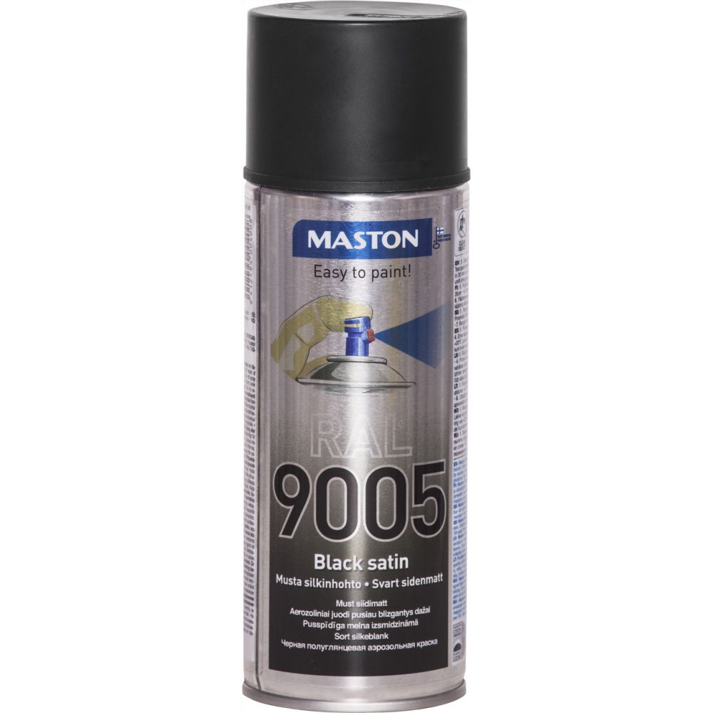 MASTON RAL 9005 BLACK SATIN 400ml SPRAY