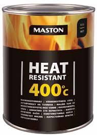 Maston Kuumakestomaali 400°C Musta 0,25 L