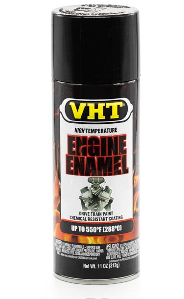 VHT ENGINE ENAMEL GM SATIN BLACK 400ml SPRAY - SP-139