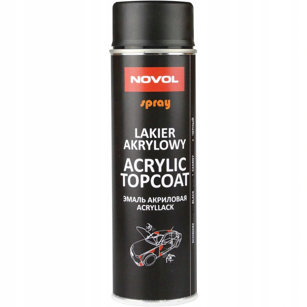 NOVOL Matta Musta Akryli Spray 500ml