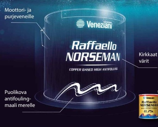 Veneziani Kuparipohjainen Antifoulingmaali  Raffaello Norseman Sininen